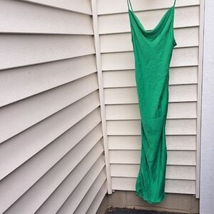 Elegant Green Slip Dress